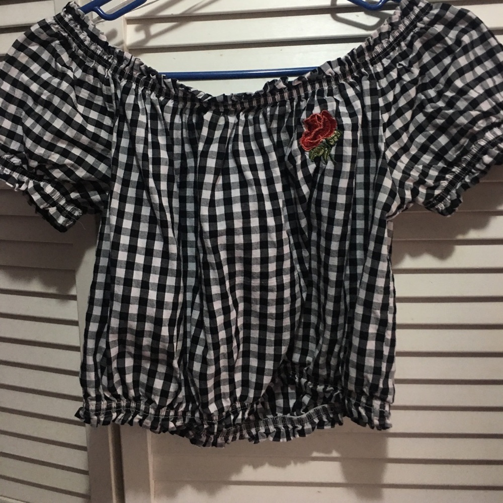 gingham crop top